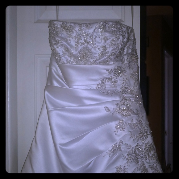 David's Bridal Dresses & Skirts - A line wearing dress